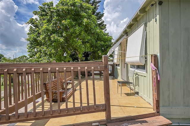 exterior space featuring a deck