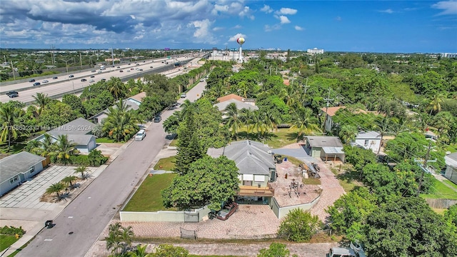 830 S Ridge St, Lake Worth, FL 33460 - aerial view of residential area with a highway and a tree filled landscape