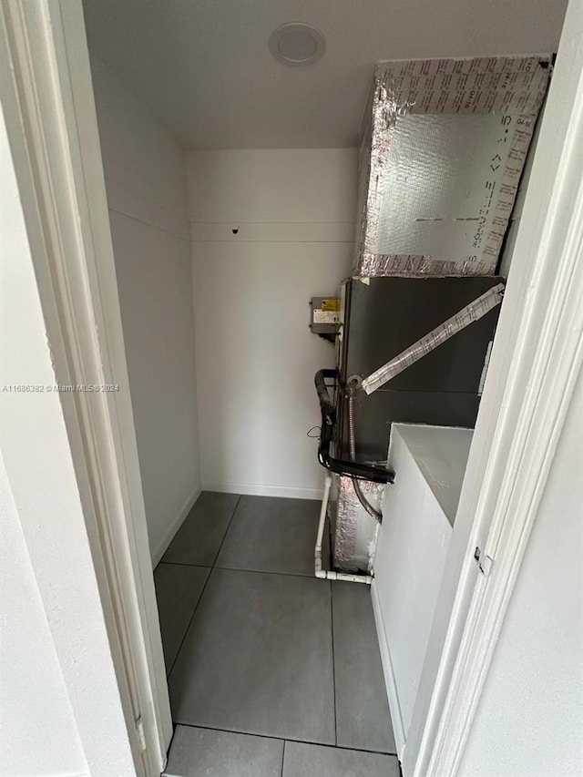 bathroom featuring tile patterned flooring