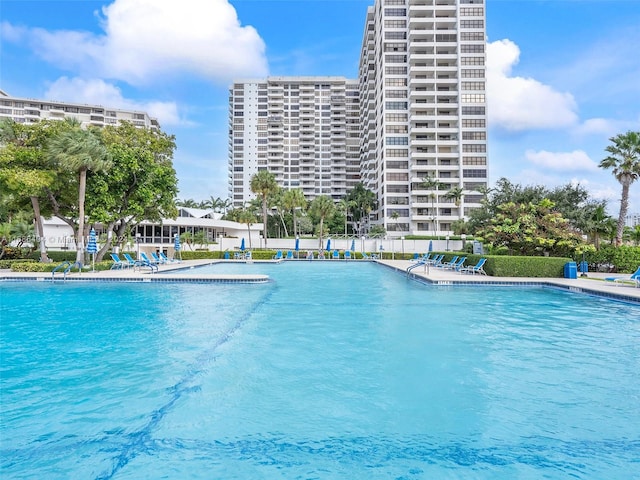 view of pool