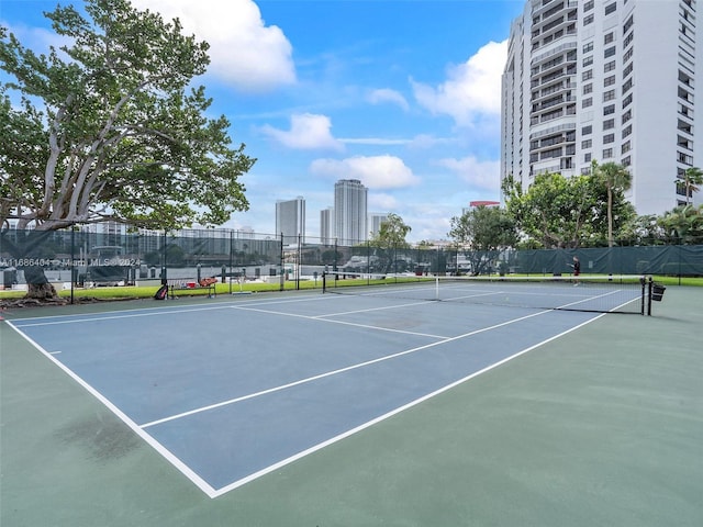 view of sport court