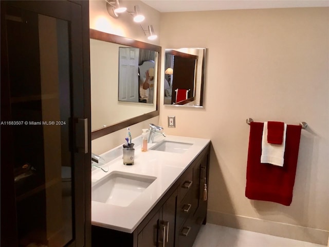 bathroom featuring vanity