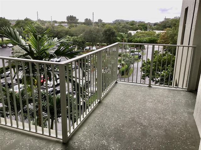 view of balcony