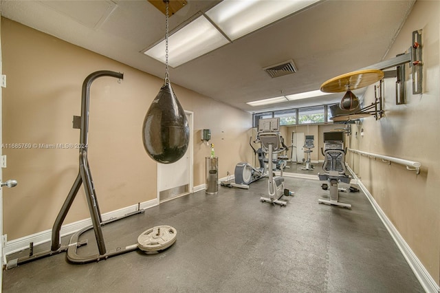 view of exercise room