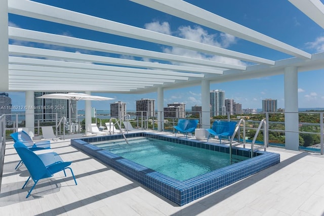 1600 SW 1st Ave Unit 1104, Miami, FL 33129 - view of swimming pool featuring a city view and a pool