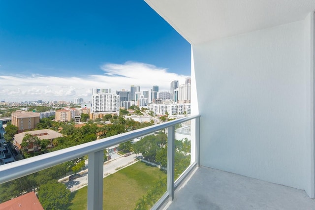 1600 SW 1st Ave Unit 1104, Miami, FL 33129 - balcony featuring a skyline view