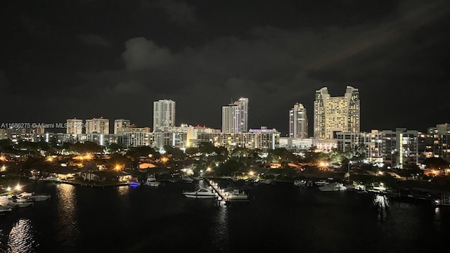 city view featuring a water view