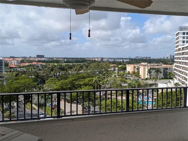 view of balcony