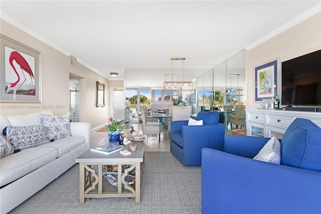 180 Isle Of Venice Dr Unit 432, Fort Lauderdale, FL 33301 - living area featuring ornamental molding
