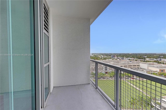 view of balcony