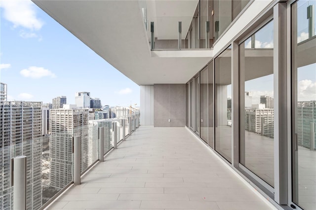 balcony with a city view