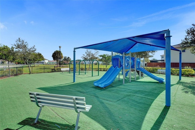 view of jungle gym