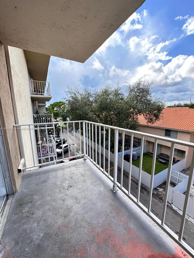 view of balcony