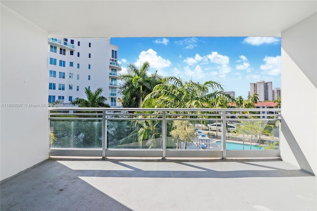 view of balcony