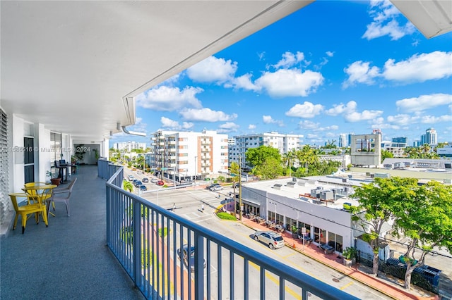 view of balcony