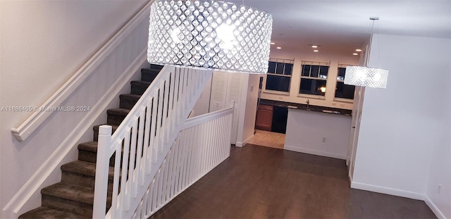 833 Millbrae Ct Unit 5, West Palm Beach, FL 33401 - staircase featuring wood finished floors and baseboards