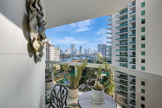 view of balcony