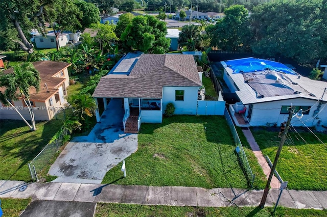 birds eye view of property