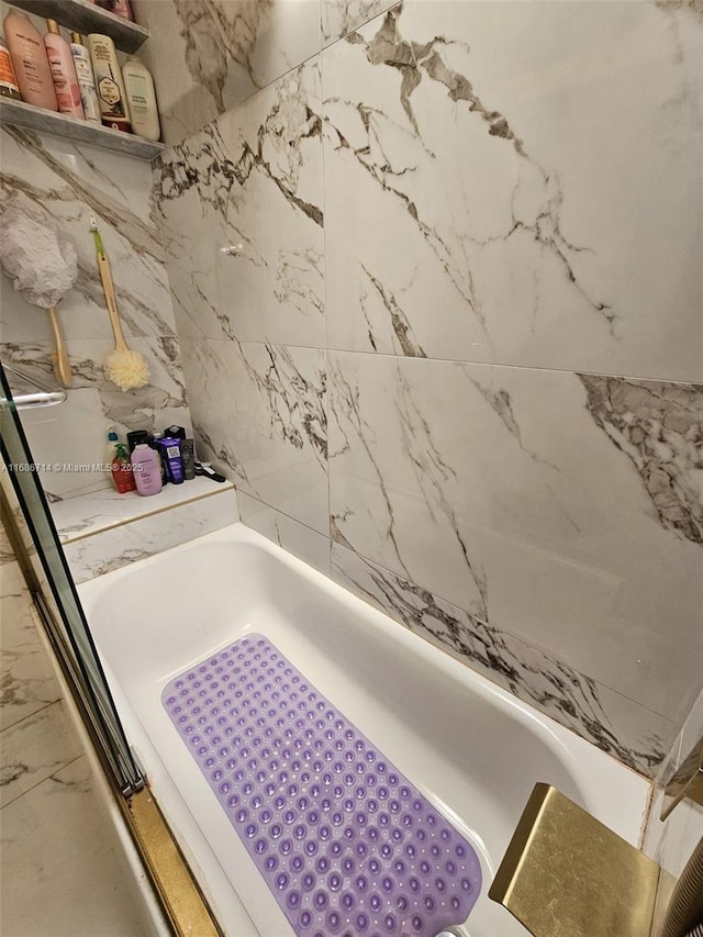 bathroom with a bathtub