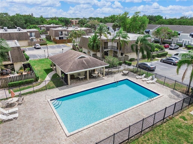 view of pool with a patio