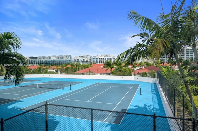 view of tennis court