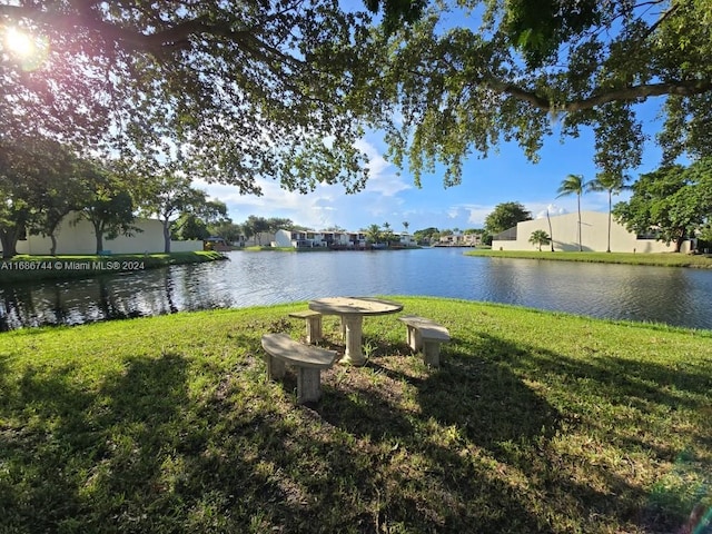 view of water feature