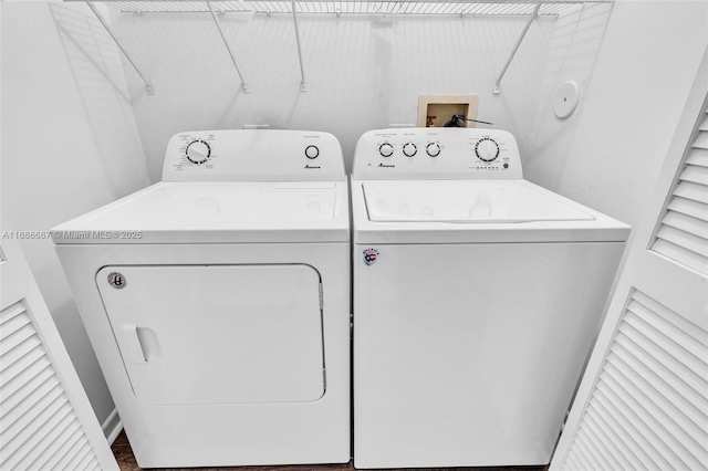 laundry room featuring laundry area and washer and dryer