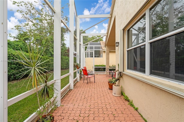 view of sunroom / solarium