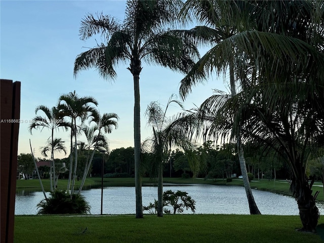 view of water feature