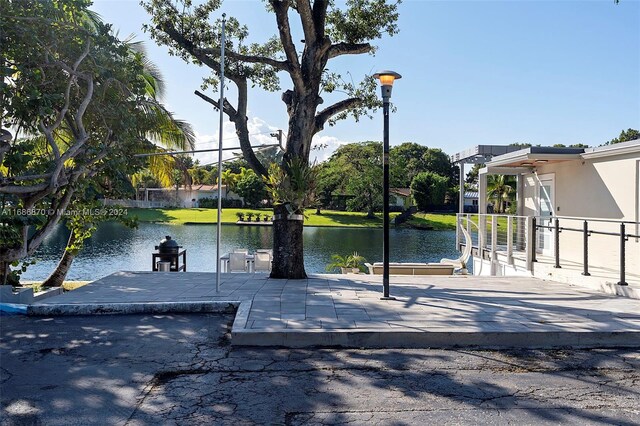 6616 E Miami Lakes Dr E, Miami Lakes, FL 33014 - water view featuring a boat dock
