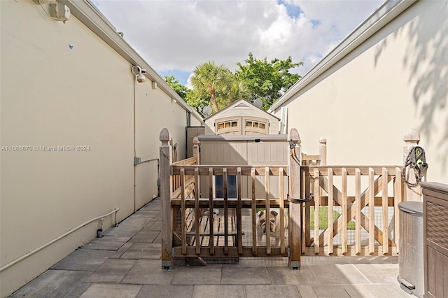 6616 E Miami Lakes Dr E, Miami Lakes, FL 33014 - view of patio / terrace featuring a wooden deck
