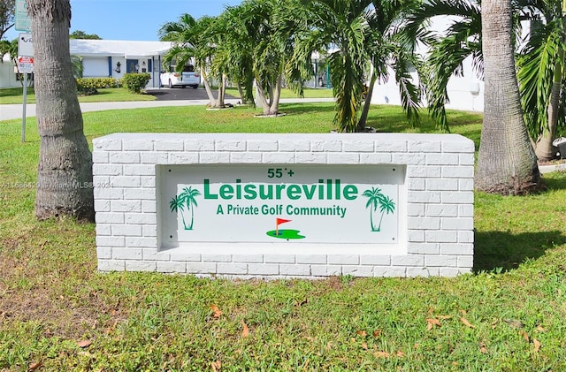 2851 W Golf Blvd, Pompano Beach, FL 33064 - community / neighborhood sign with a lawn