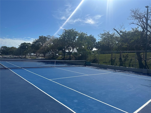 view of sport court