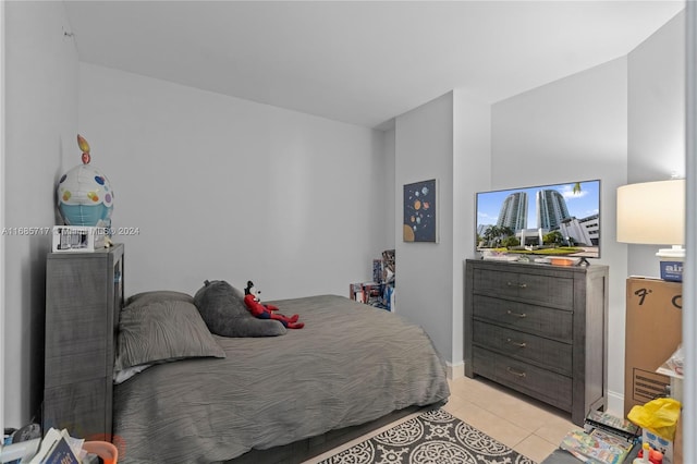 view of tiled bedroom