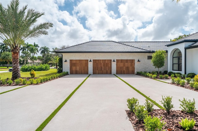 view of home's exterior featuring a garage