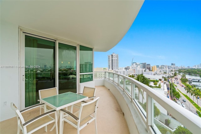 4401 Collins Ave Unit 1214, Miami Beach, FL 33140 - balcony featuring a view of skyline