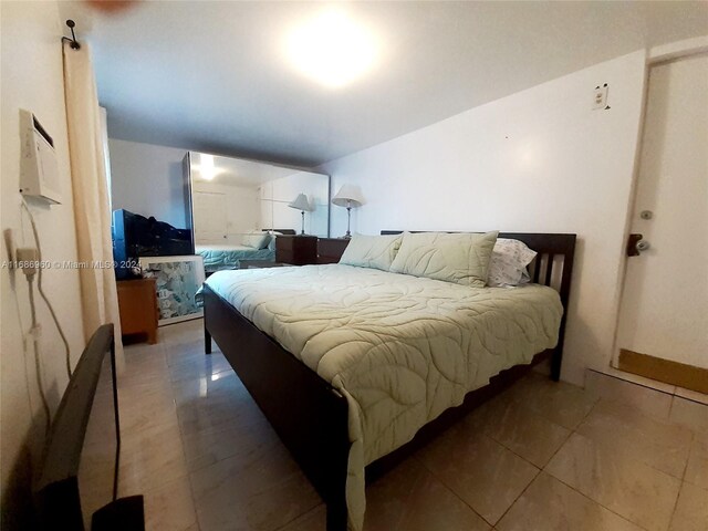 view of tiled bedroom