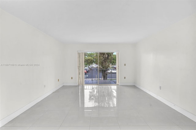 view of tiled empty room