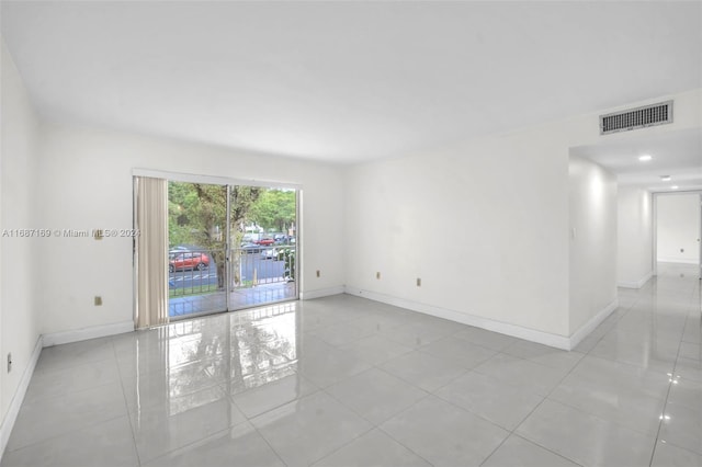 view of tiled spare room