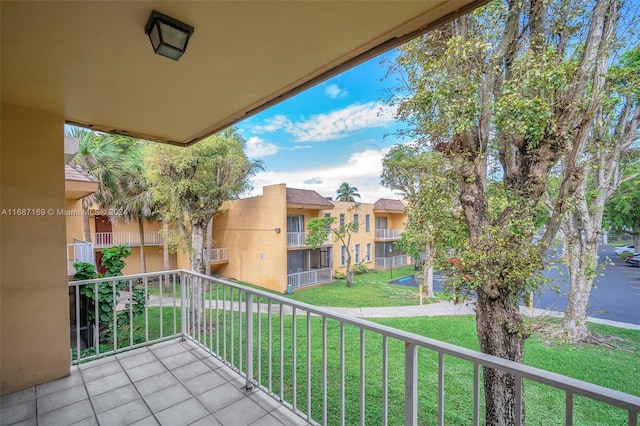 view of balcony