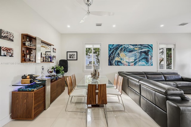 view of dining room