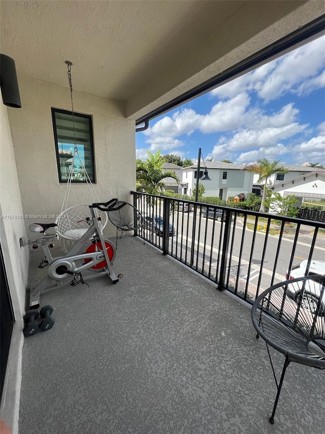 view of balcony