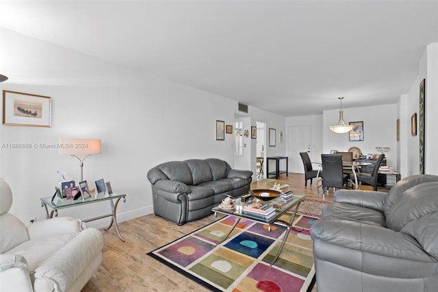 1600 S Ocean Dr Unit 5J, Hollywood, FL 33019 - living area with wood finished floors and baseboards