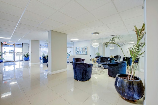 1600 S Ocean Dr Unit 5J, Hollywood, FL 33019 - lobby with a paneled ceiling