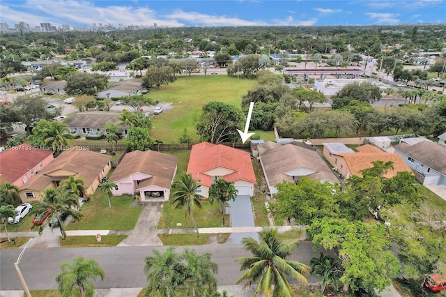 birds eye view of property