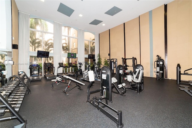 view of exercise room