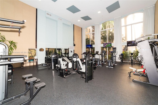 view of exercise room