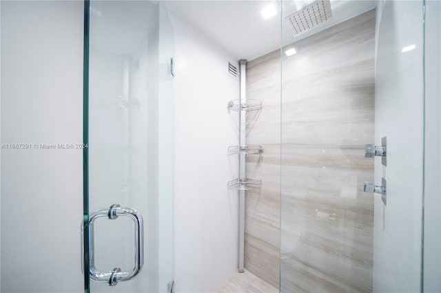 bathroom with walk in shower