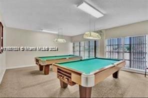1833 S Ocean Dr Unit Ph1, Hallandale Beach, FL 33009 - recreation room with billiards table and healthy amount of natural light