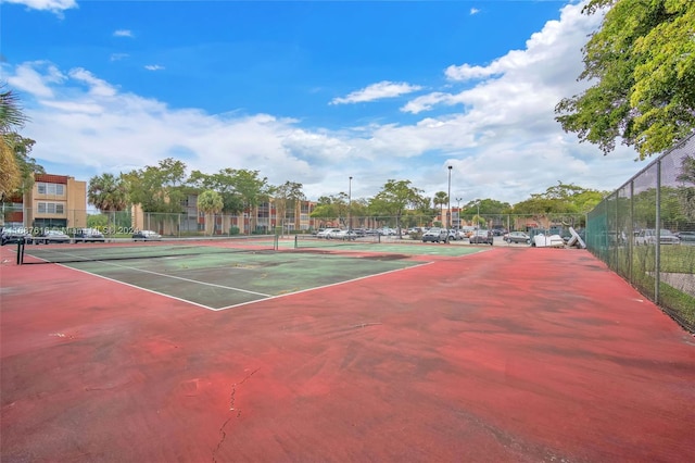 view of sport court